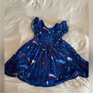 Little Sleepies Blue Fireworks Dress